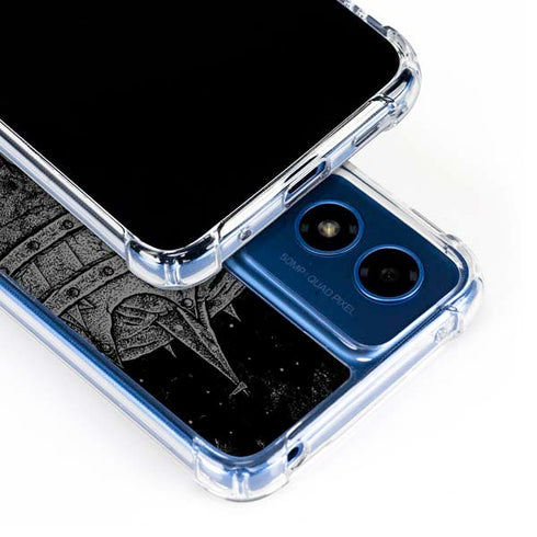 Alchemy Carta Skull Sketch Moto G 5G (2024) Clear Case